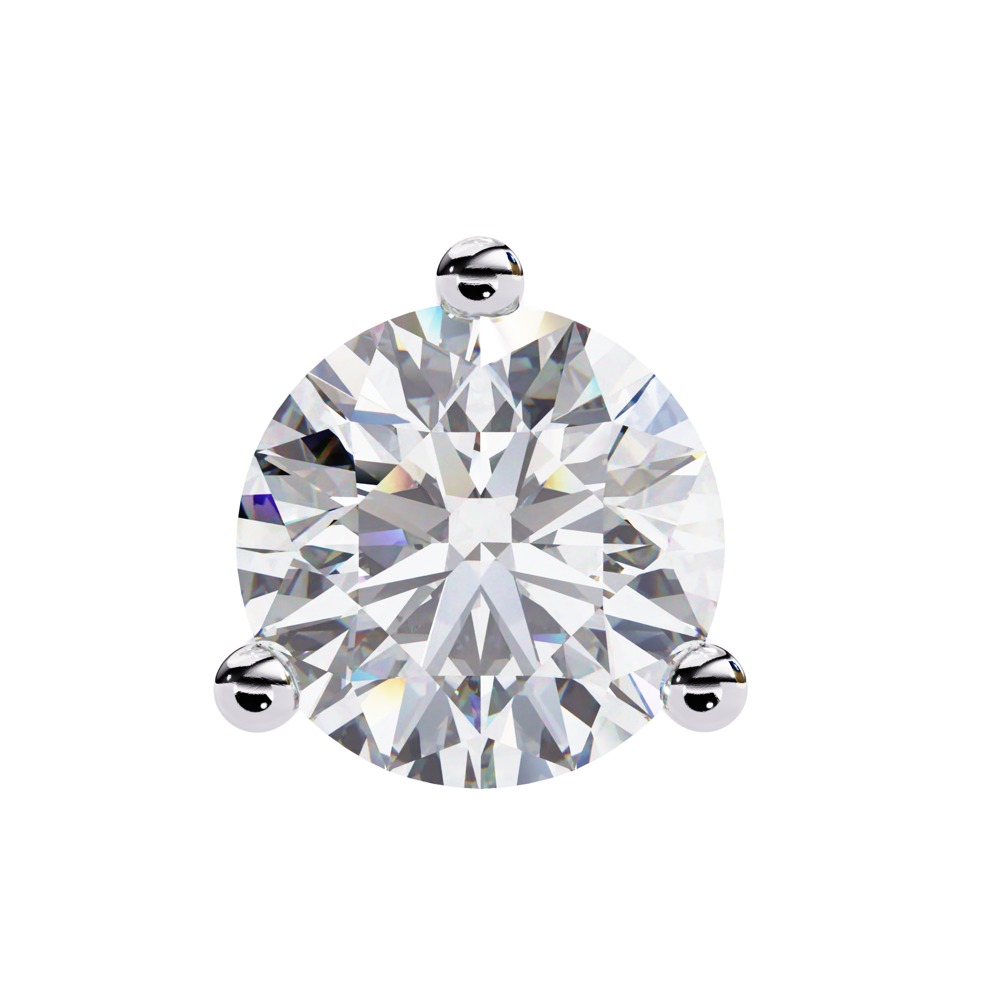 2.57ct Round Diamond Stud Earrings – Solitairekart
